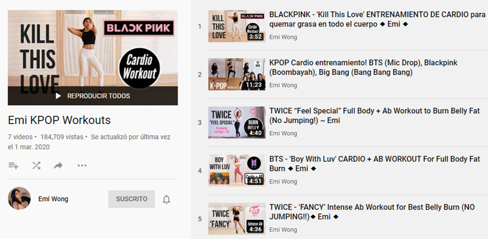 Captura de pantalla del canal de YouTube de “Emi Wong”