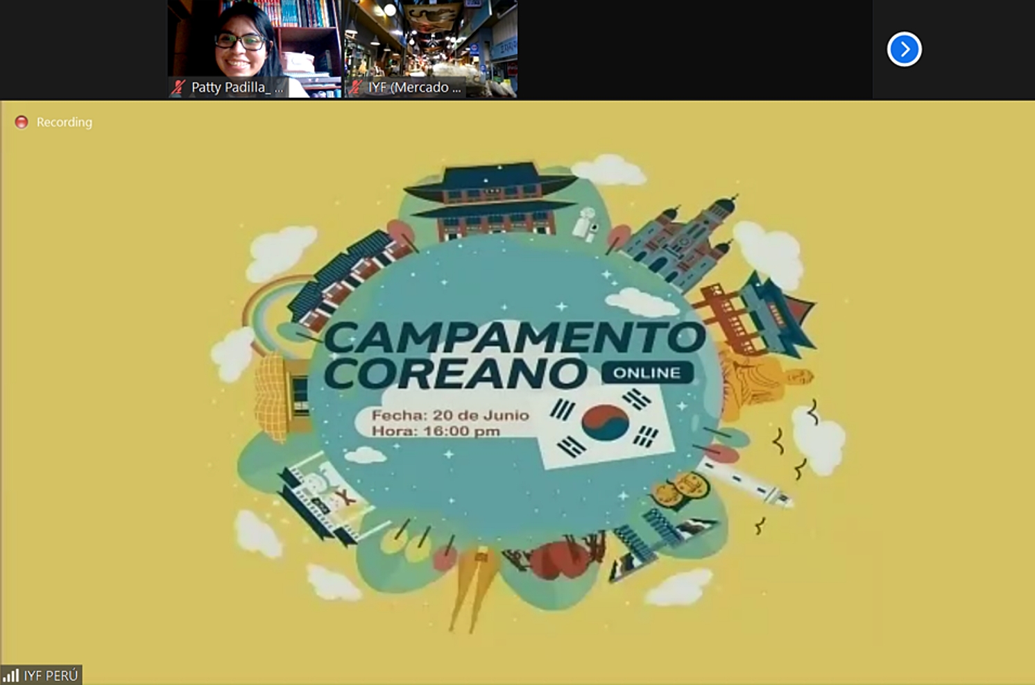 Inicio del Campamento Coreano en línea 