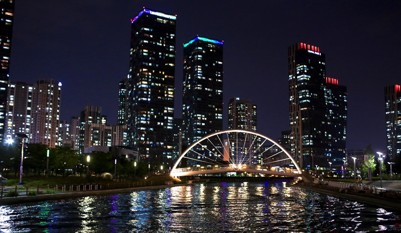 仁川夜景。韩宣网名誉记者李松 摄