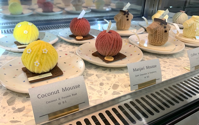 毛糸模様のケーキ