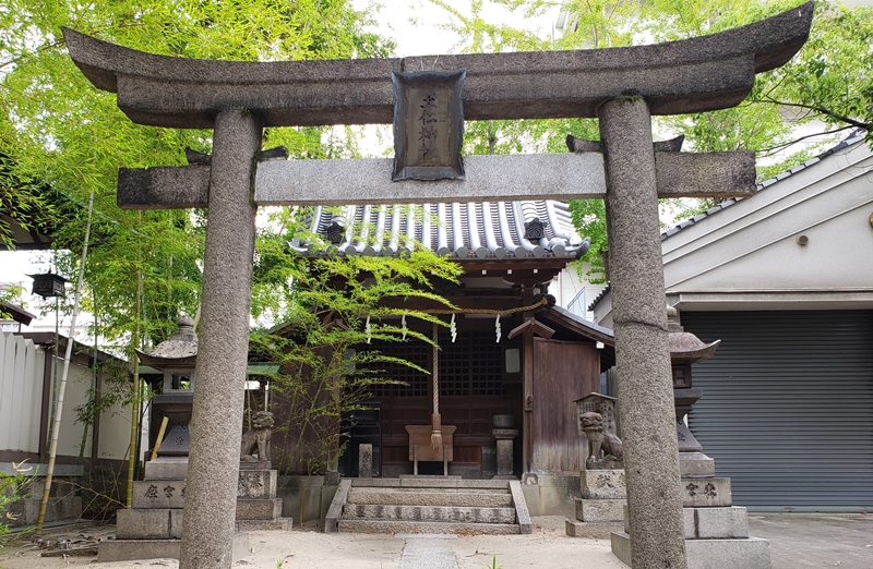 王仁神社＝９月１８日、大阪府大阪市