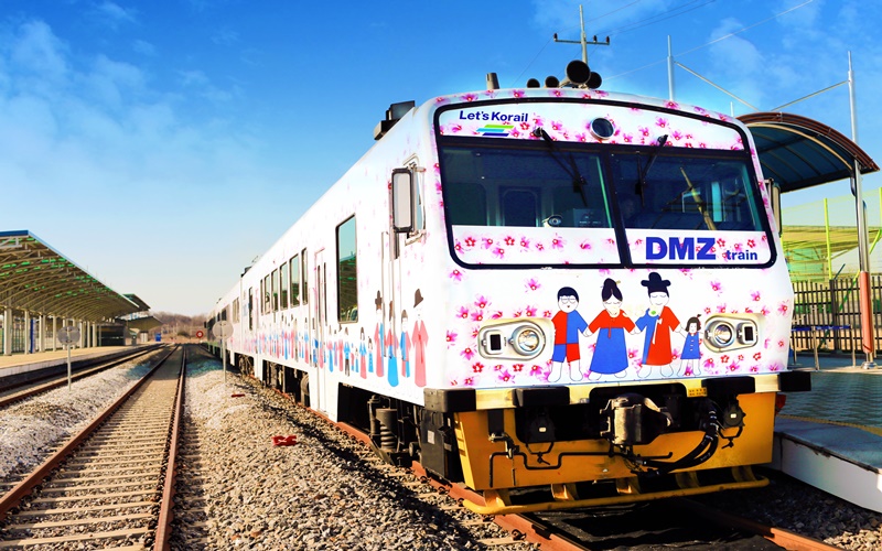 DMZ和平列车。韩宣网名誉记者李松 摄