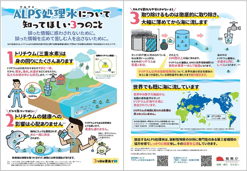 キャラクター化されたトリチウム＝復興庁