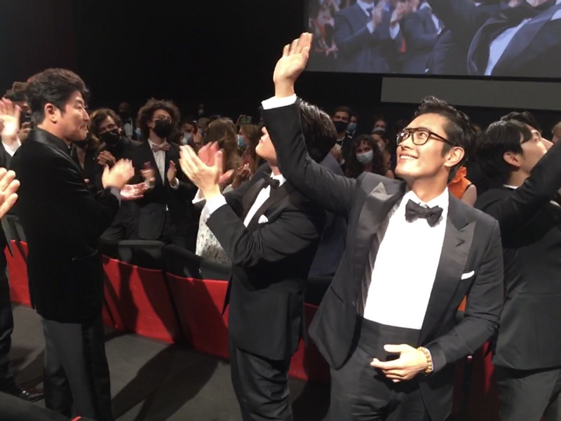 Soirée au Festival de Cannes en présence de Song Kang-ho, Lee Byun-hun, Yim Si-wan, et le réalisateur Han Jae-rim. ⓒ Jésus Castro-Ortega