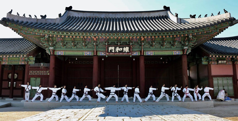 Rassemblement des représentants de la section Jeune internationale, au Palais Gyeonbok, Seoul en 2016. ⓒ Ji-Sun Hwang
