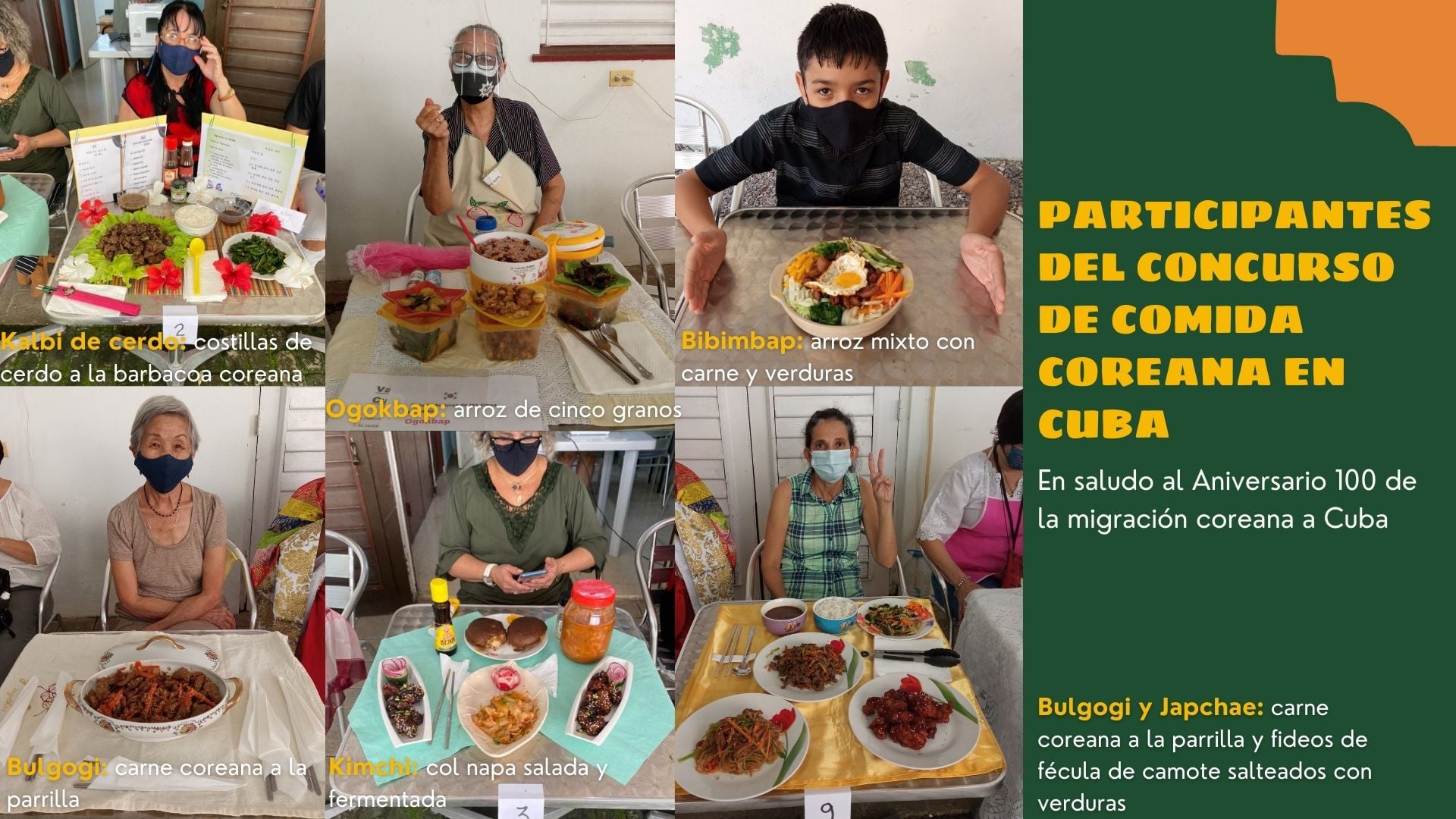 Participantes de todas las edades también presentaron sus platos preferidos en el Concurso de Comida Coreana en saludo al Aniversario 100 de la migración coreana a Cuba. | Facebook de Cubakorea</p></div> <p>