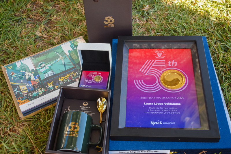 Reconocimiento y regalos de Korea.net 