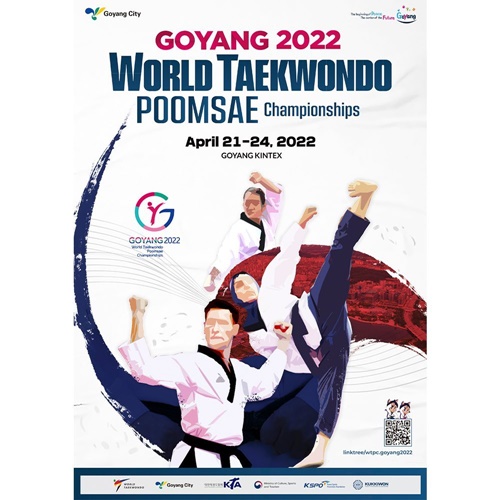 Affiche du Championnat du monde de Taekwondo Poomsae / Goyang 2022