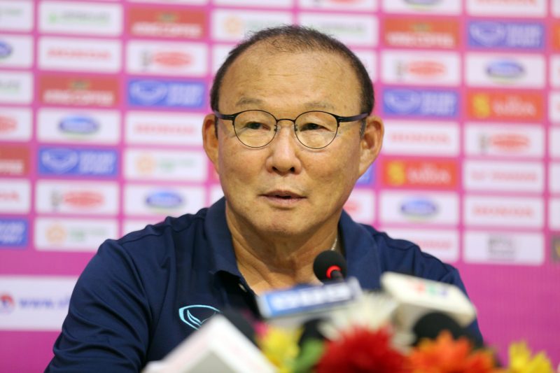Ông Park Hang-seo, huấn luyện viên của đội tuyển bóng đá quốc gia Việt Nam. Ảnh: Yonhap News)