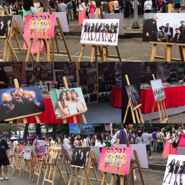 “Con đường K-pop” với sự xuất hiện hàng loạt idol K-pop Gen 2, Gen 3. (Ảnh: Đặng Phương Thanh)