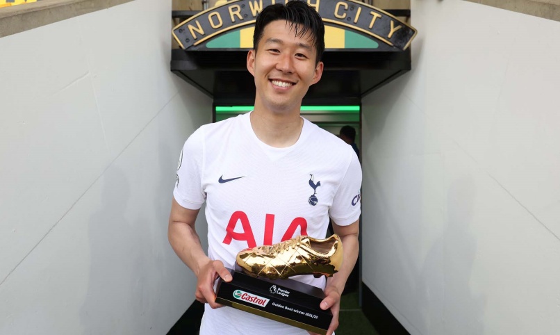 Son Heung-min là cái tên toả sáng ở Giải Ngoại hạng Anh khi xuất sắc giành được danh hiệu “Vua phá lưới”. (Ảnh: Trang web chính thức của Tottenham Hotspur F.C)