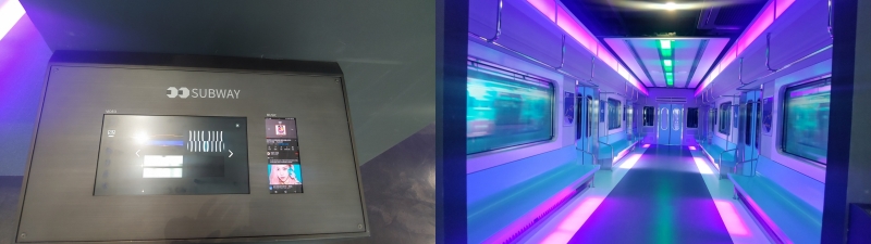 Studio dưới hình dạng subway sử dụng kĩ thuật XR tiên tiến. (Ảnh: Phạm Thị Bích Nguyệt)