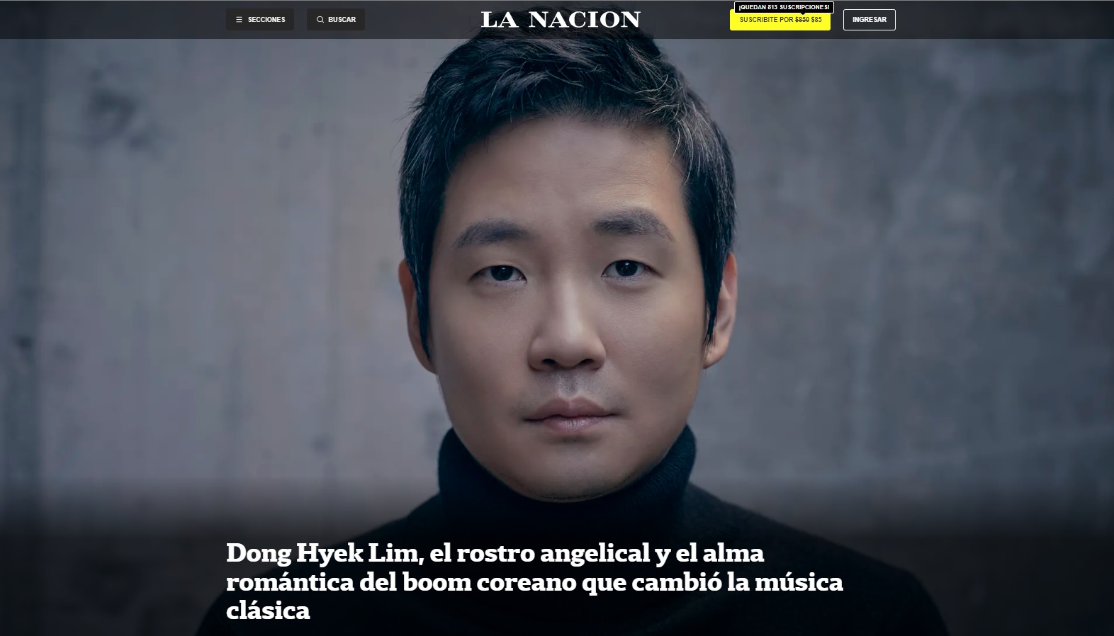 Dong Hyek Lim, el rostro angelical y el alma romántica del boom coreano que  cambió la música clásica : Korea.net : The official website of the Republic  of Korea