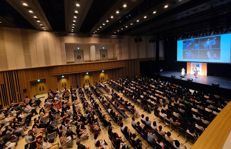 多くの人が訪れた会場＝韓国観光公社東京支社