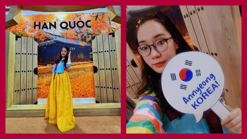 Một trải nghiệm thật đẹp với Hanbok - trang phục truyền thống Hàn Quốc. (Ảnh: Nguyễn Thùy Ánh Dương) 
