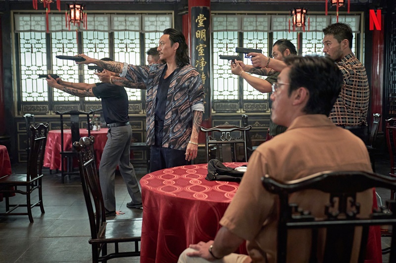 台湾演员张震在线奈飞（Netflix）剧《苏里南》中饰演中国城的地头蛇。图片来源：奈飞