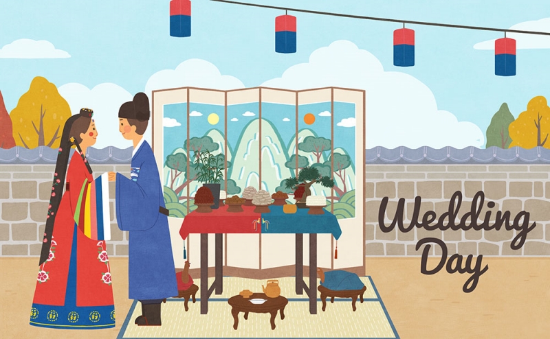 Ngày 20/09, hai phóng viên danh dự Korea.net đã có cơ hội thưởng thức vở nhạc kịch Hàn Quốc “Ngày lấy chồng - The Wedding day” được trình diễn tại Nhà hát lớn Hà Nội. (Ảnh: iclickart)