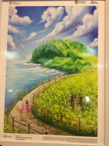 Jeju xanh qua ngòi bút tác giả. (Ảnh: Nguyễn Ngọc Thư Kỳ)