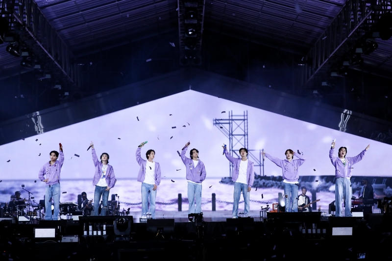 ▲ Die südkoreanische K-Pop-Band hält am 16. Oktober 2022 ein 90-minütiges Konzert im Busan Asiad Stadium ab. Fans aus aller Welt versammeln sich in der südkoreanischen Hafen Stadt Busan. ⓒ Big Hit Music