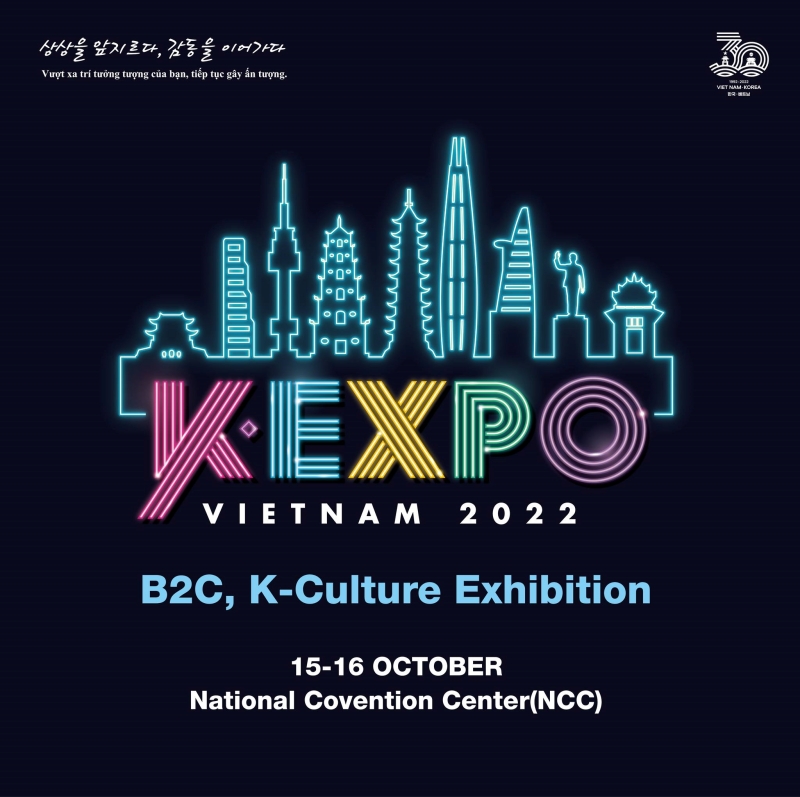 Sự kiện K-EXPO VIETNAM 2022 được tổ chức tại Hà Nội. (Ảnh: Trang Facebook chính thức của K-EXPO VIETNAM 2022)