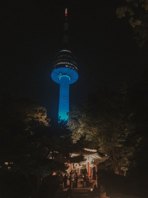 Телебашня N Seoul Tower, в которой находится обсерватория и обзорная площадка. / Фото: Алина Авхадыева 