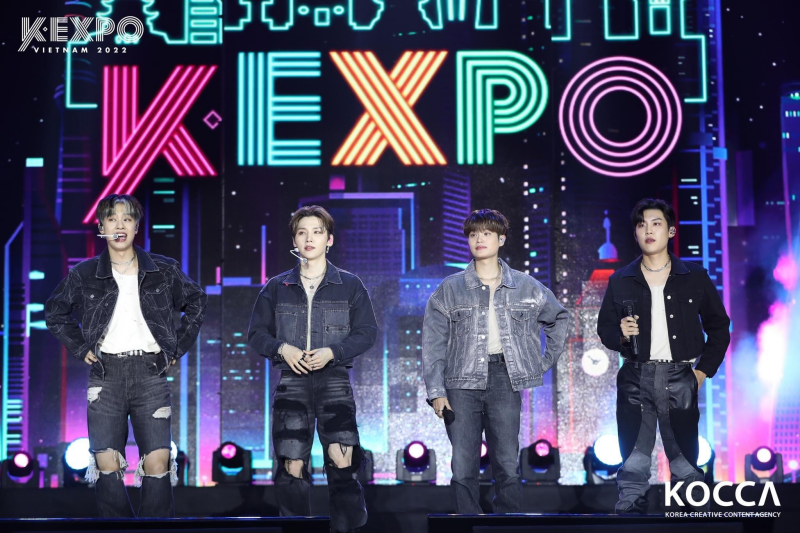 AB6IX (Hàn Quốc) là một trong những mảnh ghép cuối cùng tại K-EXPO Concert 2022. (Ảnh: Trang fanpage K-EXPO VIETNAM 2022)