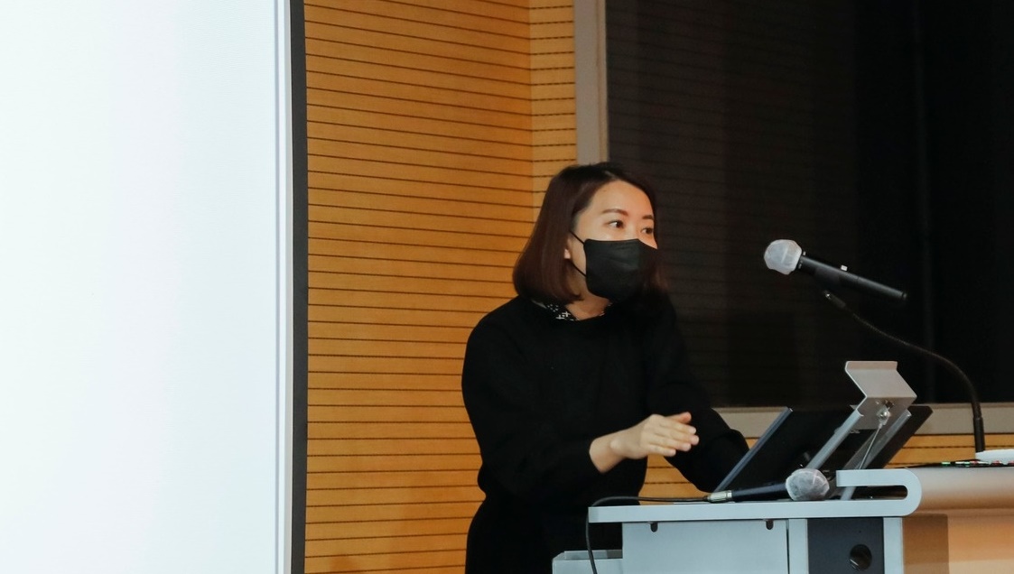 Bài hướng nghiệp của cô Bu Ji Yeong, Đại học Ngoại ngữ Hankuk. (Ảnh: Trang Facebook của ASEAN-Korea Centre)