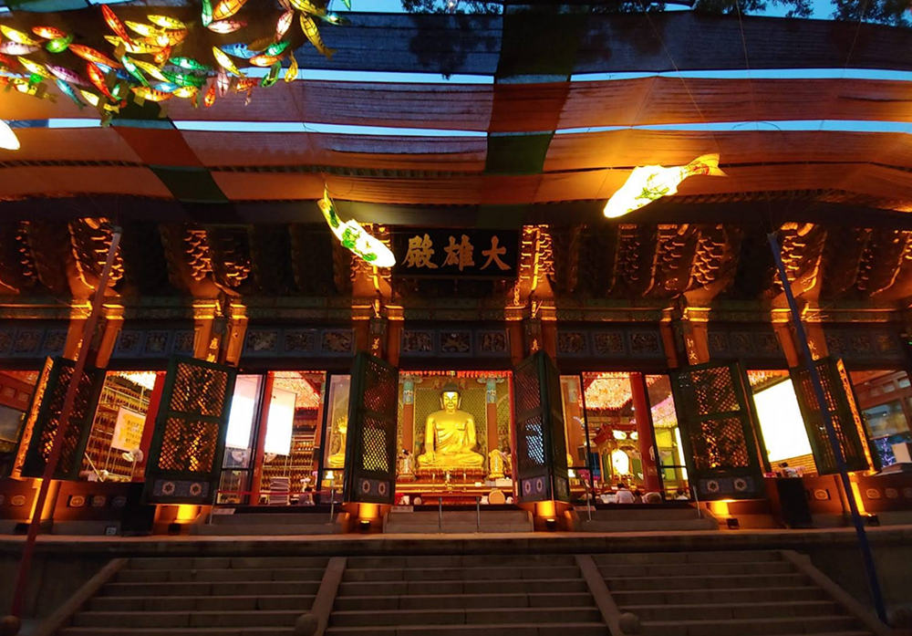  La foto es una muestra panor’amica del Templo Budista Jogyesa ubicado en el distrito de Jongno-gu en Seúl. | Angie Julieth Hong Sanabria