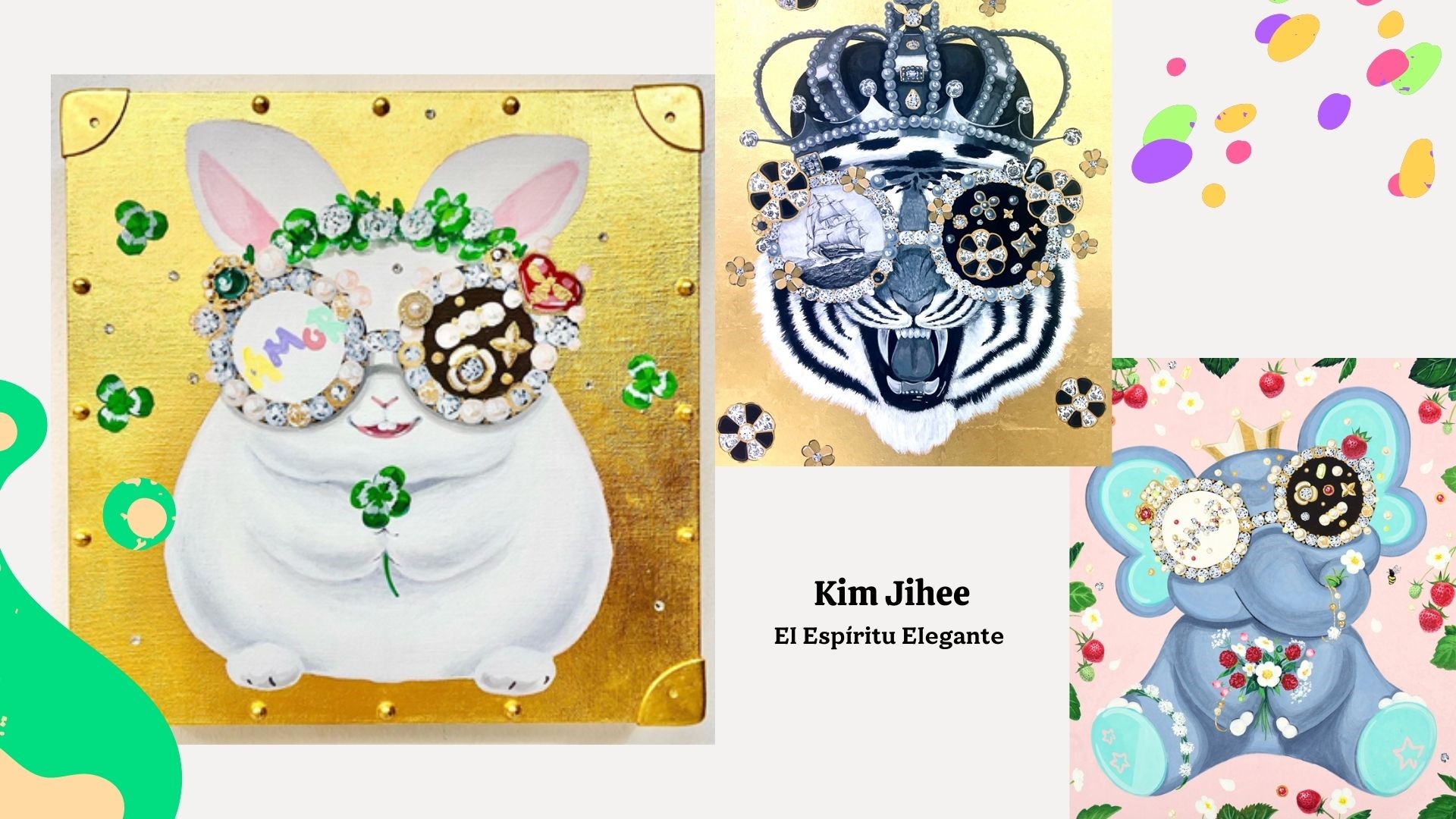 Representación del espíritu elegante en las obras de la artista Kim Jihee.