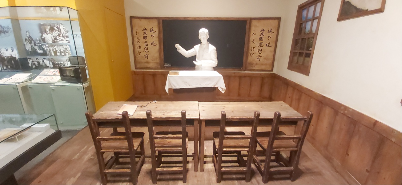 夏威夷韩侨学校的模型。韩宣网名誉记者卢颖彤 摄