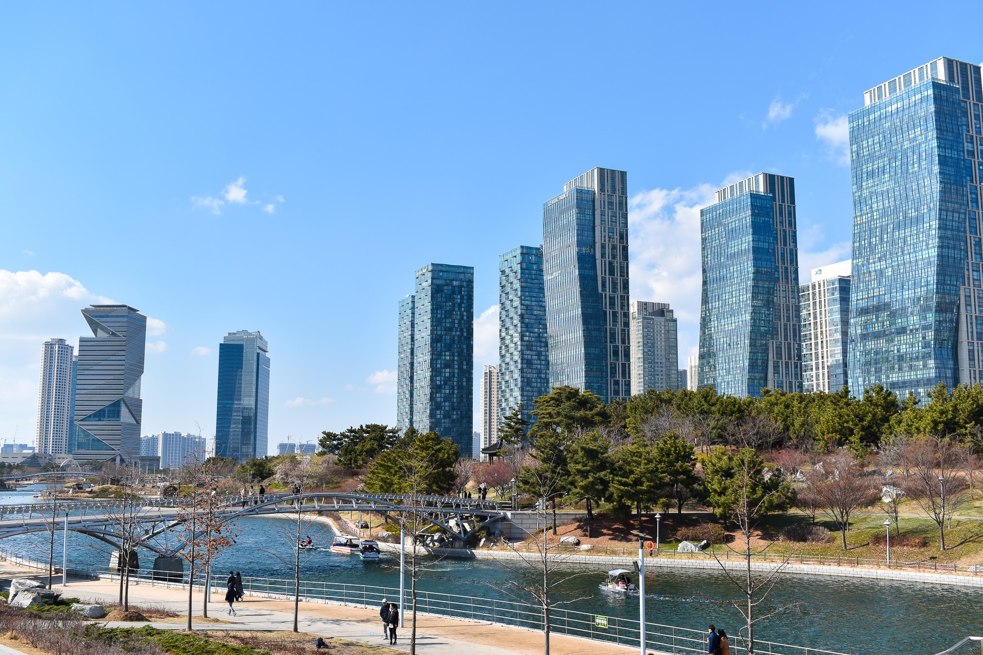 Vista del Parque Central de Songdo