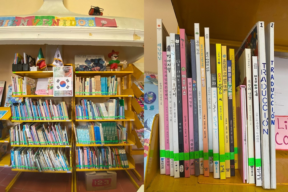 sección infantil de la biblioteca