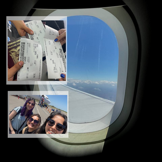 Uno de los preparativos más importantes para que el viaje fuera exitoso fue conseguir boletos de avión a un buen precio.