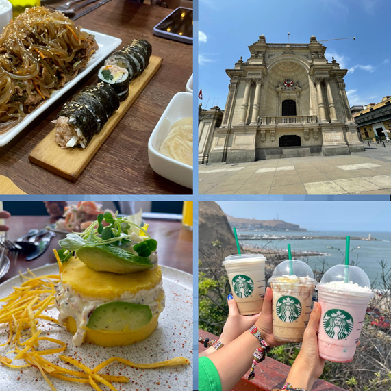 Durante nuestra estadía en Lima, visitamos lugares turísticos y probamos comida coreana también. 