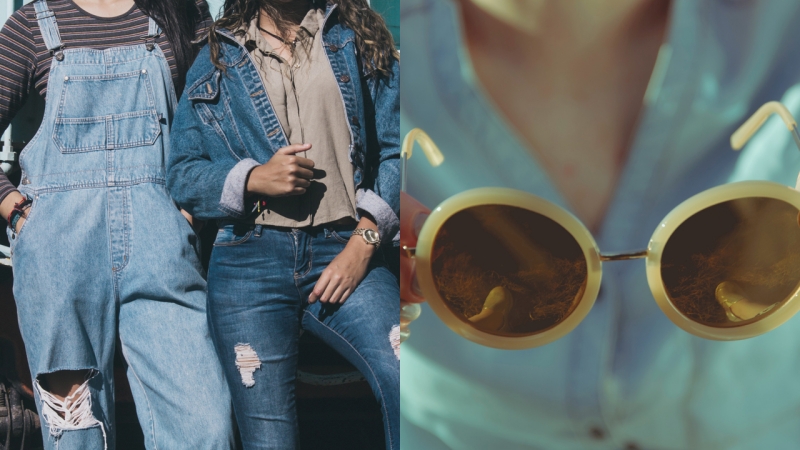 Những item như mắt kính tròn hay trang phục denim được “lăng xê” lại theo phong cách Newtro sau khi một số bộ K-drama ăn khách lấy đề tài trong khoảng thập niên 70, 80, 90 phát sóng. (Ảnh: Unsplash)