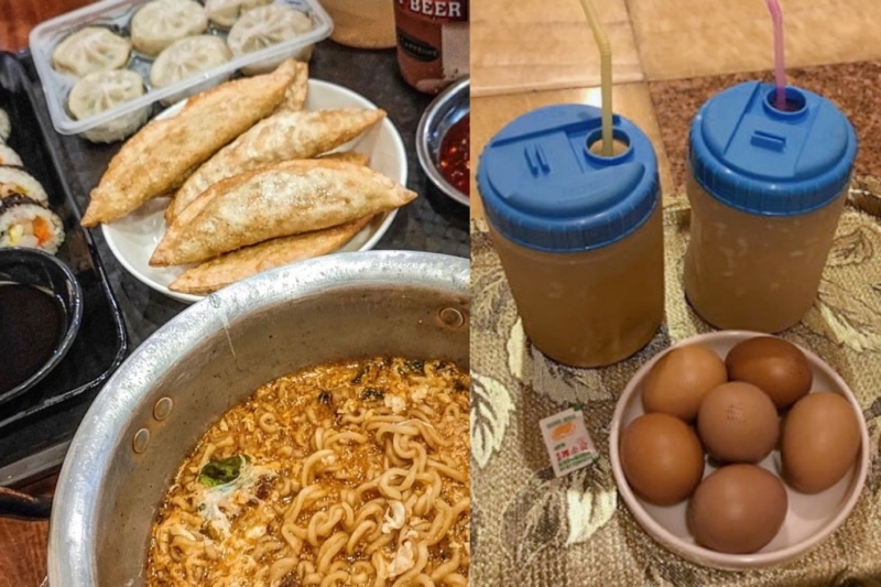 Ngoài trứng nướng và nước gạo Sikhye, thực đơn tại nhà tắm hơi cũng vô cùng phong phú. (Ảnh: Nguyễn Hà Linh)