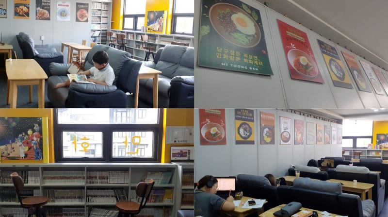 Mình và chị gái đã dành cả buổi chiều để tập trung học bài ở đây. Không gian ở đây khiến mình thoải mái và giúp mình tập trung làm việc tốt hơn. Còn buổi sáng mình dành ra để khám phá nơi này đó. (Ảnh: Lê Thị Hạnh)