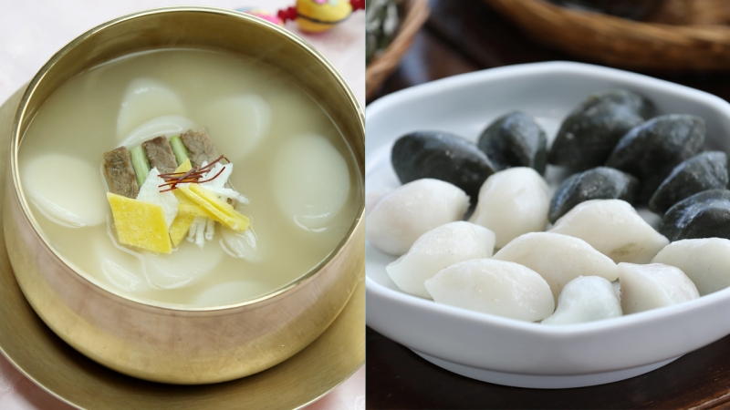 Tteokguk và Songpyeon – 2 món ăn theo mùa không chỉ ngon miệng mà còn hàm chứa những ý nghĩa tốt đẹp, tinh tế được người Hàn khéo léo gửi gắm đến thực khách thưởng thức chúng. (Ảnh: Jeon Han, Kim Sunjoo / Korea.net)
