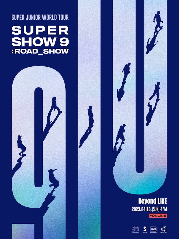 Grâce à la diffusion en ligne, les fans de Super Junior à travers du monde ont pu visionner la dernière performance de la tournée Super Show 9. Affiche officielle de Byeond Live. © Beyond Live.