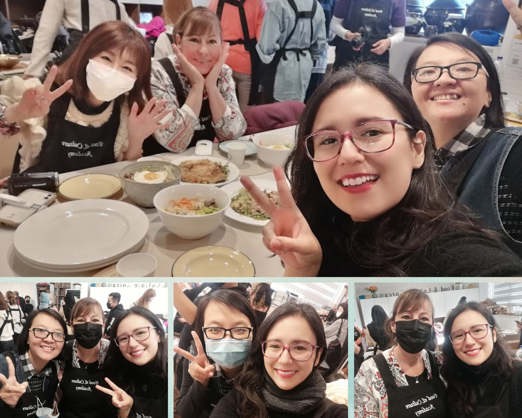 Lo mejor de esta experiencia fue que pude compartirla con mis mejores amigas del viaje Vũ Đỗ Hải Hà de Vietnam, Danielle Tartaruga de Francia y Kurihara Miho de Japón.