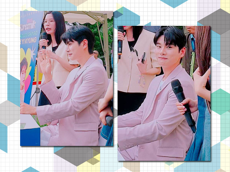 Khách mời đặc biệt từ Hàn Quốc tại “I Like It Korea Milk Playground 2023” là Lee Yi-kyung. Nam diễn viên đã có khoảng thời gian giao lưu, chia sẻ, kí tặng và phục vụ một tiết mục đơn ca bài hát “Aloha” cực kì tình cảm trong khuôn khổ sự kiện. (Ảnh: Vũ Đỗ Hải Hà)