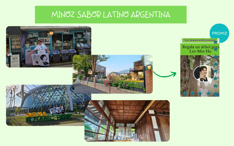 visita a Corea del Sur por miembros del club de fans de Minoz y anuncio de proyecto “Siembra un árbol en nombre del actor Surcoreano Lee Min Ho”