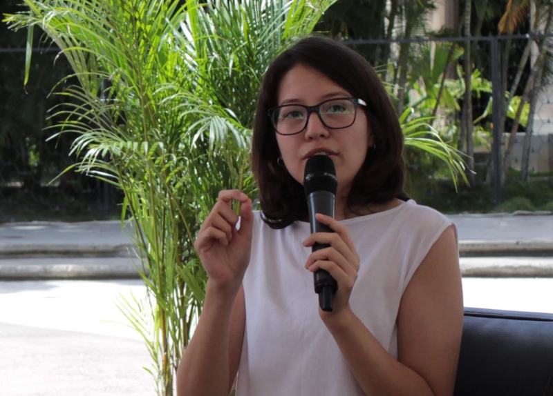 La investigadora R. Indira Valentina Réquiz Molina ha dado varias conferencias y charlas sobre literatura y migración coreana en diferentes países de Latinaomérica. | R. Indira Valentina Réquiz Molina