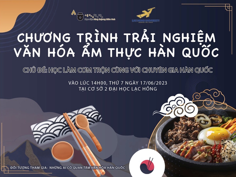 Người tham dự sự kiện trải nghiệm ẩm thực cần hoàn tất thủ tục đăng kí và đến địa điểm đúng thời gian như đã thông báo đầy đủ trên trang Facebook của Học viện King Sejong Biên Hòa (Ảnh: Trang Facebook King Sejong Biên Hoà - Đại học Lạc Hồng)