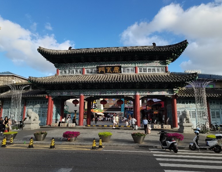 当年的丽水市市长题写了丽水门的牌匾。韩宣网名誉记者白若晶 摄