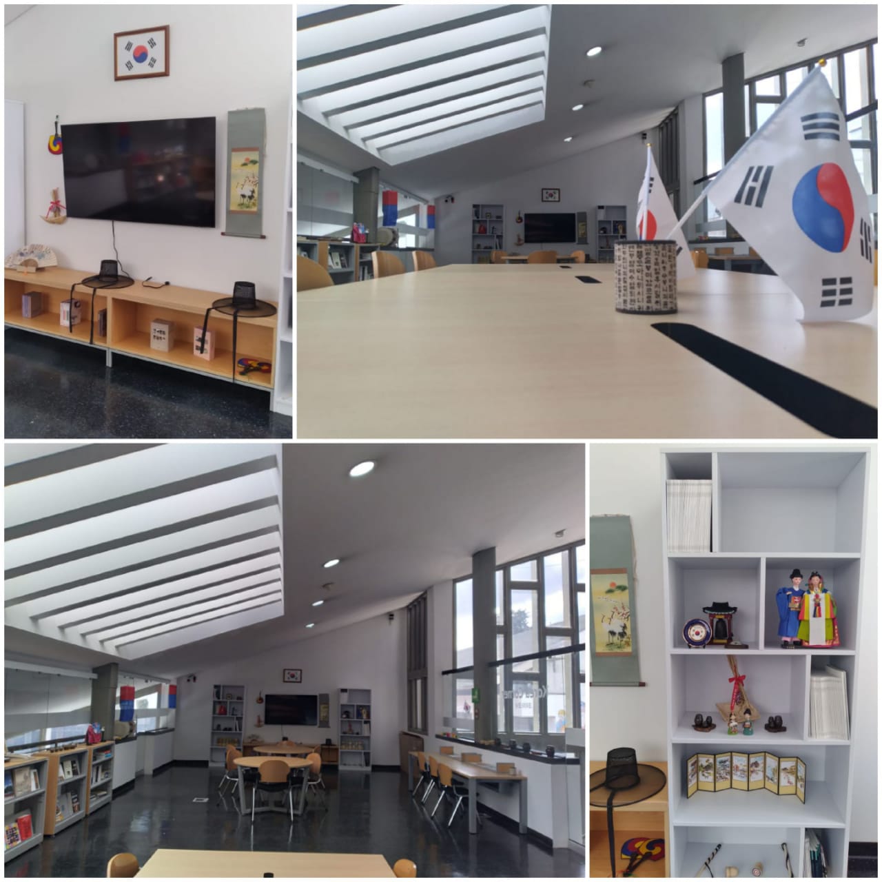 El Korea Corner ofrece no solo libros para estudiar coreano también charlas y exposiciones relacionadas con la cultura e historia de Corea. | Jeimi Villamizar, Unimedios