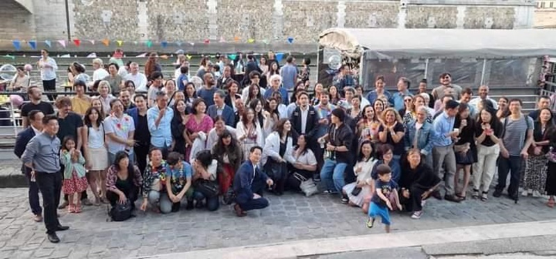 Photo 10 La fête de Racines Coréennes devant la péniche Henjo le 1er juillet 2023. © Paris Kwangjang