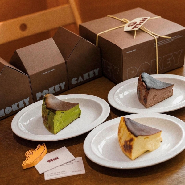 Tkii Matcha Basque Cheesecake, Tkii Chocolate Basque Cheesecake, Tkii Original Basque Cheesecake. / Фото: Instagram Tkii