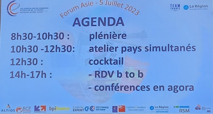 Le programme du forum.