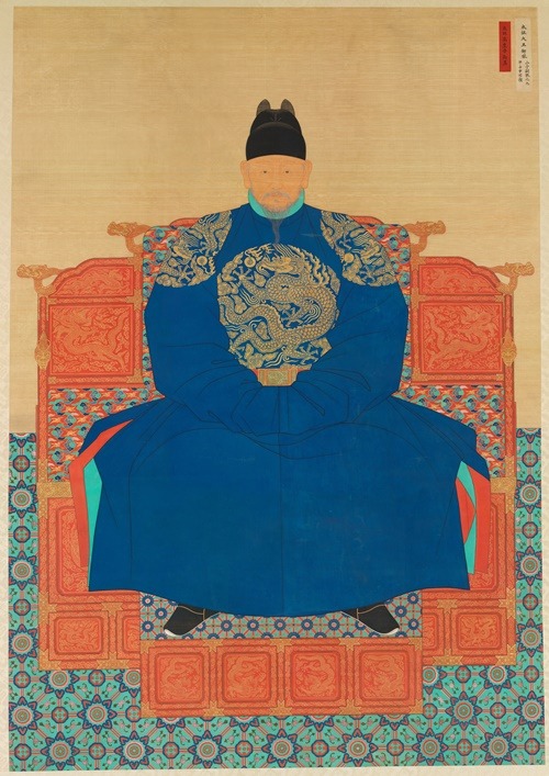 Portrait du roi Taejo de Joseon, daté de 1872. © Administration du patrimoine culturel